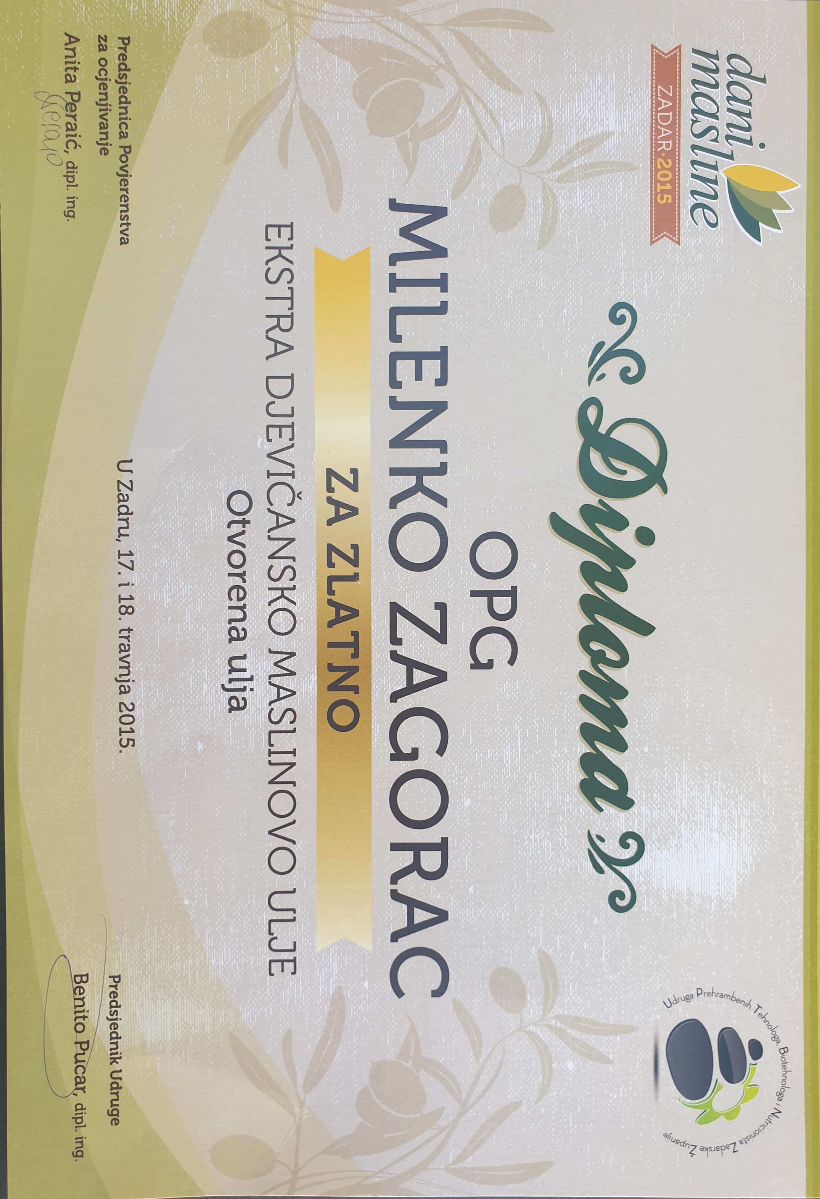 Dani Masline Zadar 2015