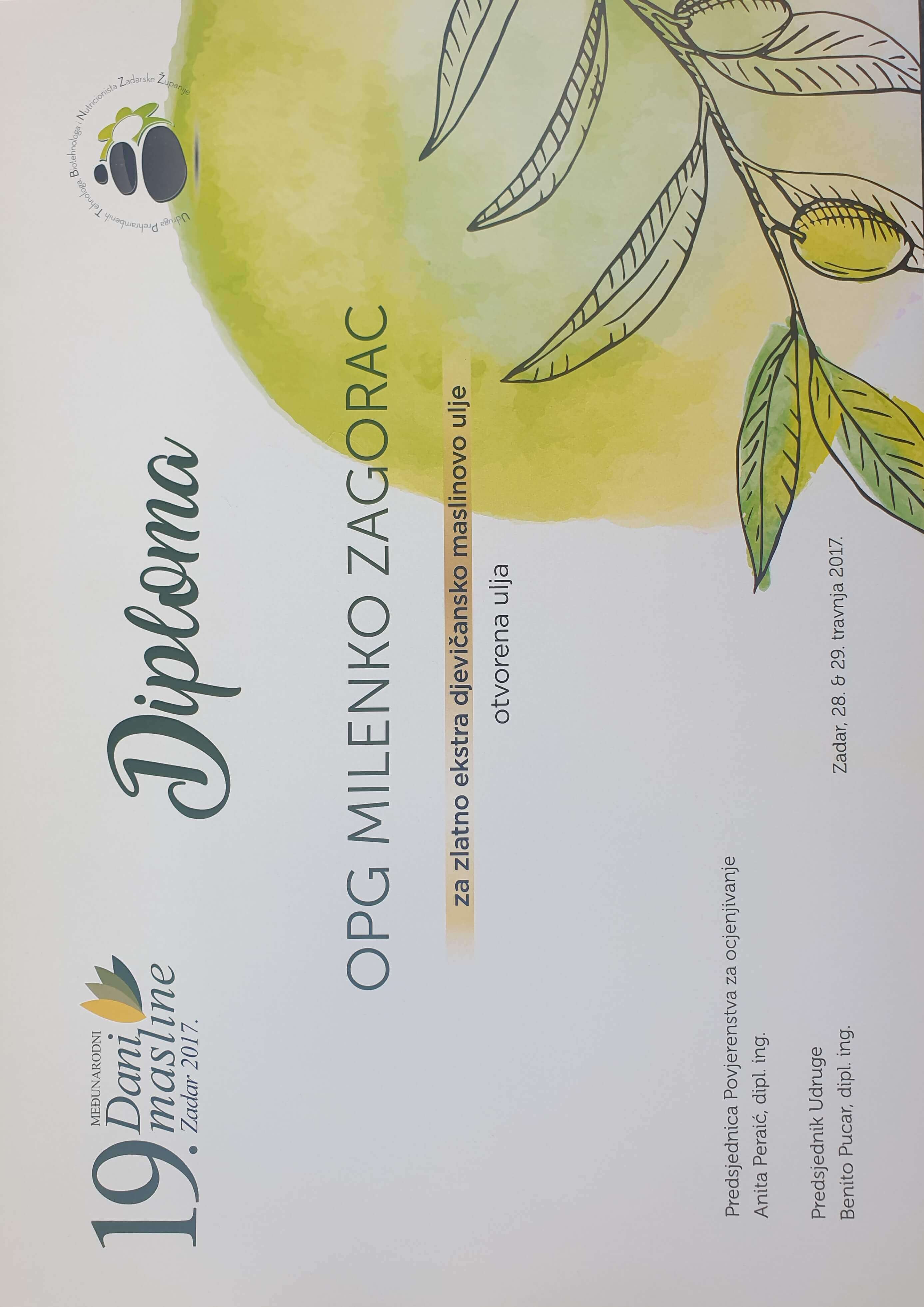 Dani Masline Zadar 2017